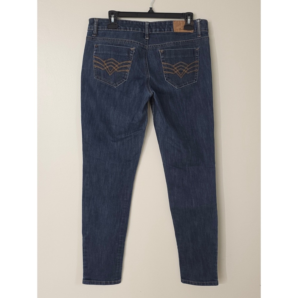 Zana Di Jeans Skinny Low Rise Dark Wash Stretch Y2K Juniors 13 - Picture 4 of 8